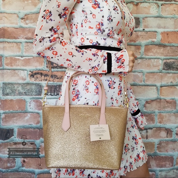Kate spade SMALL Joeley Satchel crossbody gold BAG - Picture 7 of 8